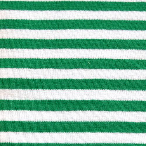 Bio-Jersey Streifen grün/weiß