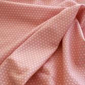 Bio-Batist Pnktchen rosa/wei