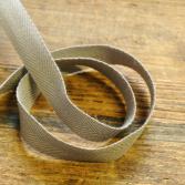 Bio-Baumwoll-Band grau 9mm