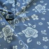 Bio-Jacquard Wild Rose vintage blue