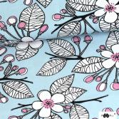 Bio-Jersey Apple Garden light blue