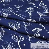 Bio-Jersey Grasblumen dunkelblau