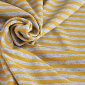 Bio-Jersey Streifen gelb/grau
