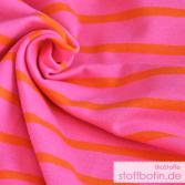 Bio-Jersey Streifen orange/pink