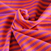 Bio-Jersey Streifen orange/purple