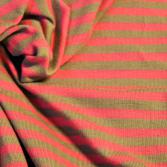 Bio-Jersey Streifen pink/grau