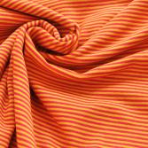 Bio-Jersey Streifen rot/senfgelb
