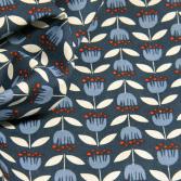 Bio-Popeline Blue Tulip