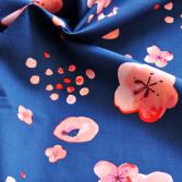 Bio-Popeline Cherry Blossoms Dusk