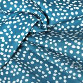 Bio-Popeline Firefly Dots teal