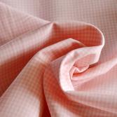 Bio-Popeline kleine Karos rosa/wei