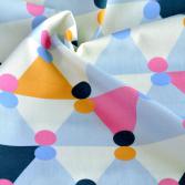 Bio-Popeline Triangles bunt