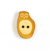 Holz-Knopf Eule