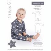 MINIKREA-Schnittmuster Babystrampler Gr. 44-98