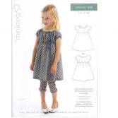 MINIKREA-Schnittmuster Empire-Kleid Gr. 74-98