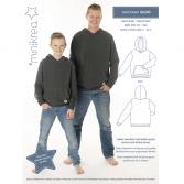 MINIKREA-Schnittmuster Kapuzenpulli XS-XXL/92-170