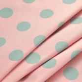 Popeline wasserabweisend Dots pastellrosa/blau